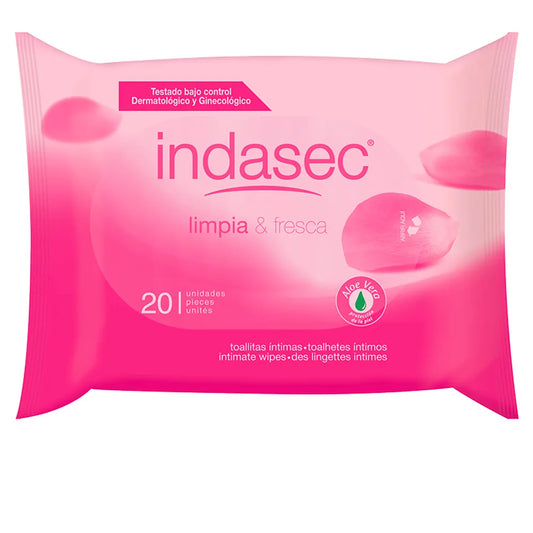 Indasec Clean And Fresh Intim Tücher 20 Einheiten