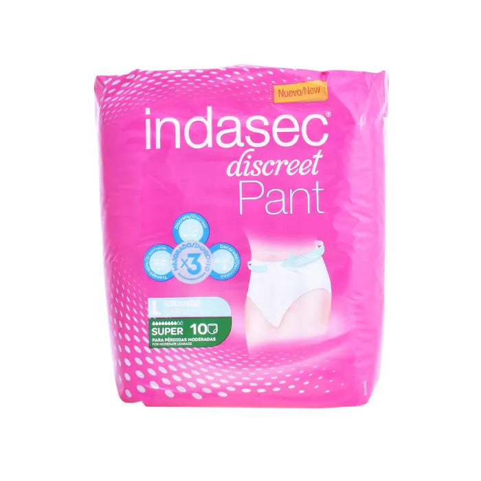 INDASEC INDASEC Pant Super Large Größe Inkontinenzslips 10 Stück Kosmetik