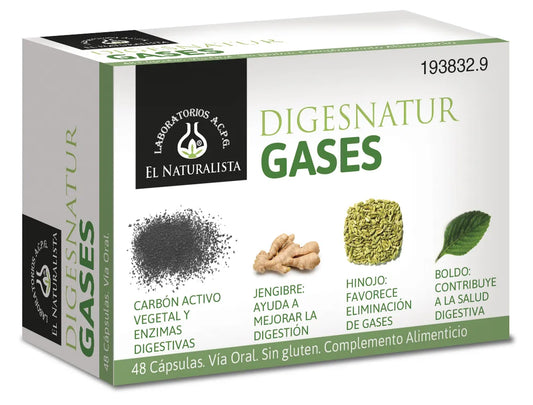 EL NATURAL Digesnatur Gases 650 Mg X 48 Caps Kosmetik