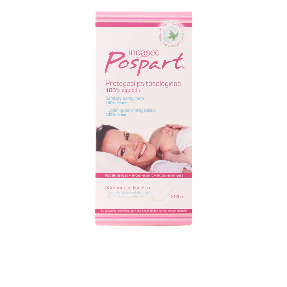 INDASEC INDASEC Pospart Pantilyner Tocologico 100% Baumwolle 24 Stück Kosmetik