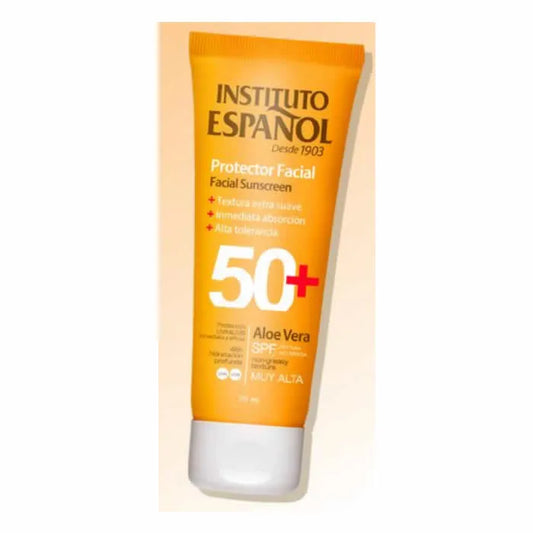 INSTITUTO ESPAÑOL INSTITUTO ESPAÑOL Facial Sunscreen Aloe Vera SPF 50 75 ml Sonnenschutz Gesicht Sonnencreme