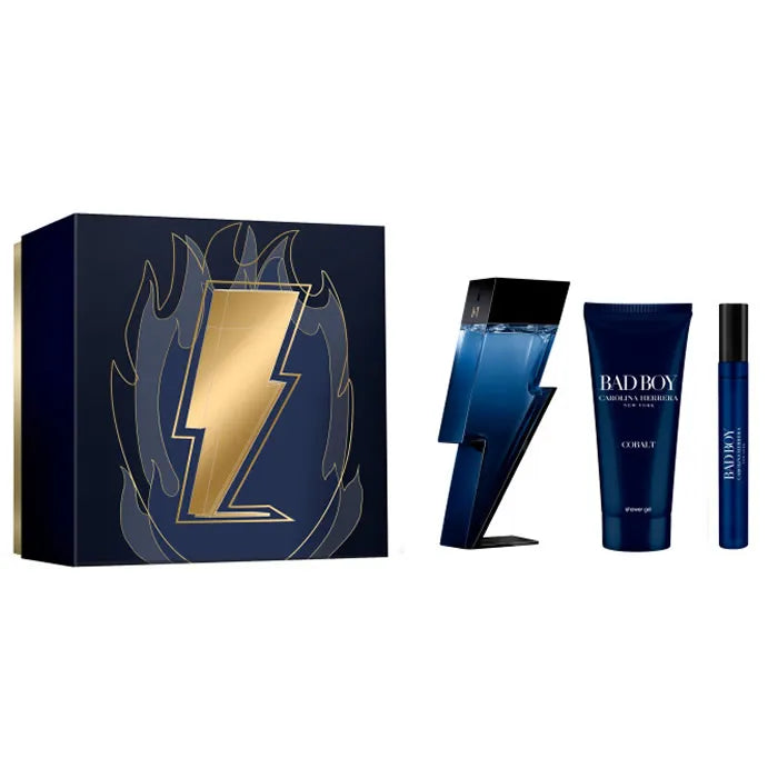 Carolina Herrera Bad Boy Cobalt Eau de Parfum Spray 100ml Set 3 Artikel