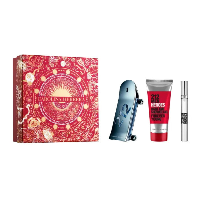 CAROLINA HERRERA Carolina Herrera 212 Heroes Eau de Toilette Spray 90 ml 3-teiliges Set Parfüm