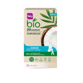 TAKY Bio Coco Körper-Wachsstreifen 20 Stück Depilationsstreifen