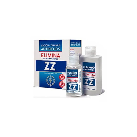 ZZ Pack Loción 100 ml und Champú Antipiojos 125 ml Set Kosmetik