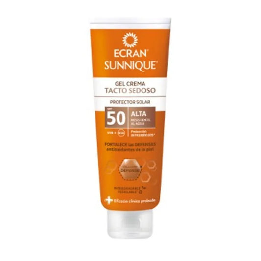 ECRAN Sunnique Silky Touch Cream Gel Sonnenschutz SPF 50 250 ml Sonnenpflege