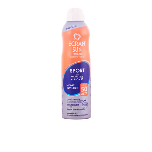 ECRAN Sun Lemonoil Sport Unsichtbares Sonnenspray SPF 50 250 ml
