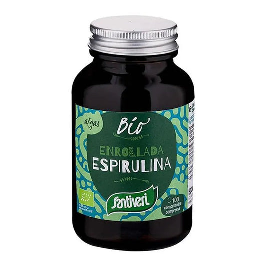SANTIVERI Bio Spirulina Algen 100 Tabletten Nahrungsergänzungsmittel Kosmetik