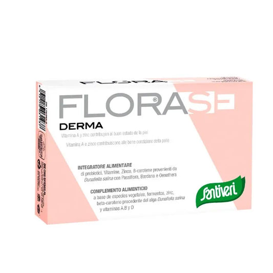SANTIVERI Florase Derma 40 Kapseln Nahrungsergänzung für Hautpflege Kosmetik