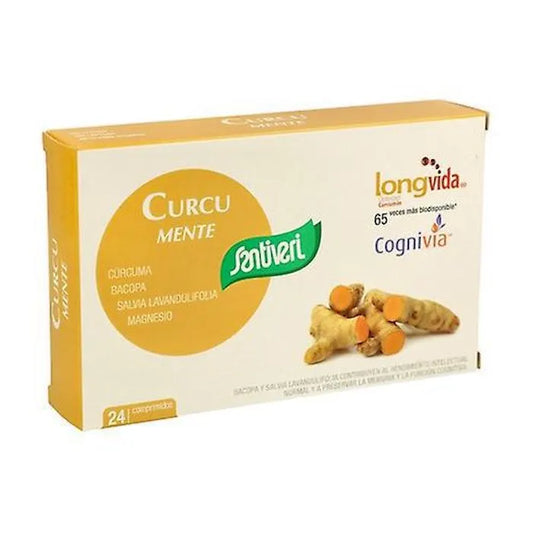SANTIVERI Curcu Mente 24 Tabletten Nahrungsergänzung Kosmetik