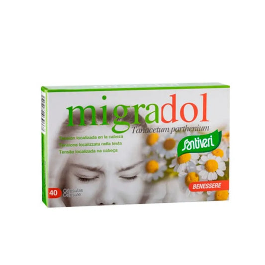 SANTIVERI Migradol Tanacetum 40 Kapseln Nahrungsergänzungsmittel Kosmetik