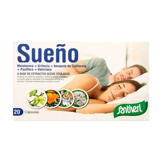 SANTIVERI Schlaf Kapseln 20 Stück Nahrungsergänzungsmittel Kosmetik