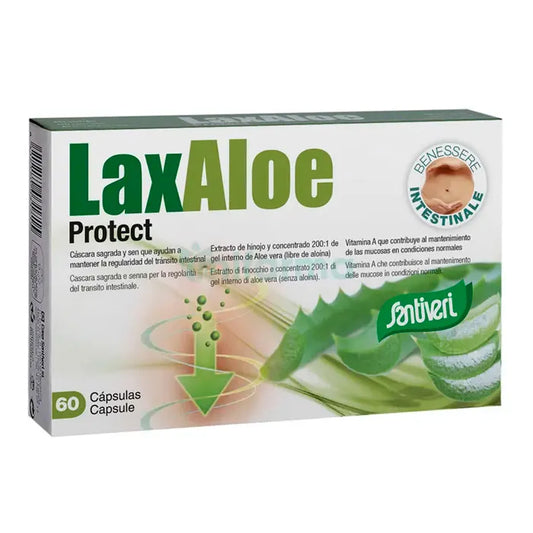SANTIVERI Laxaloe Protect 60 Kapseln Nahrungsergänzung Kosmetik
