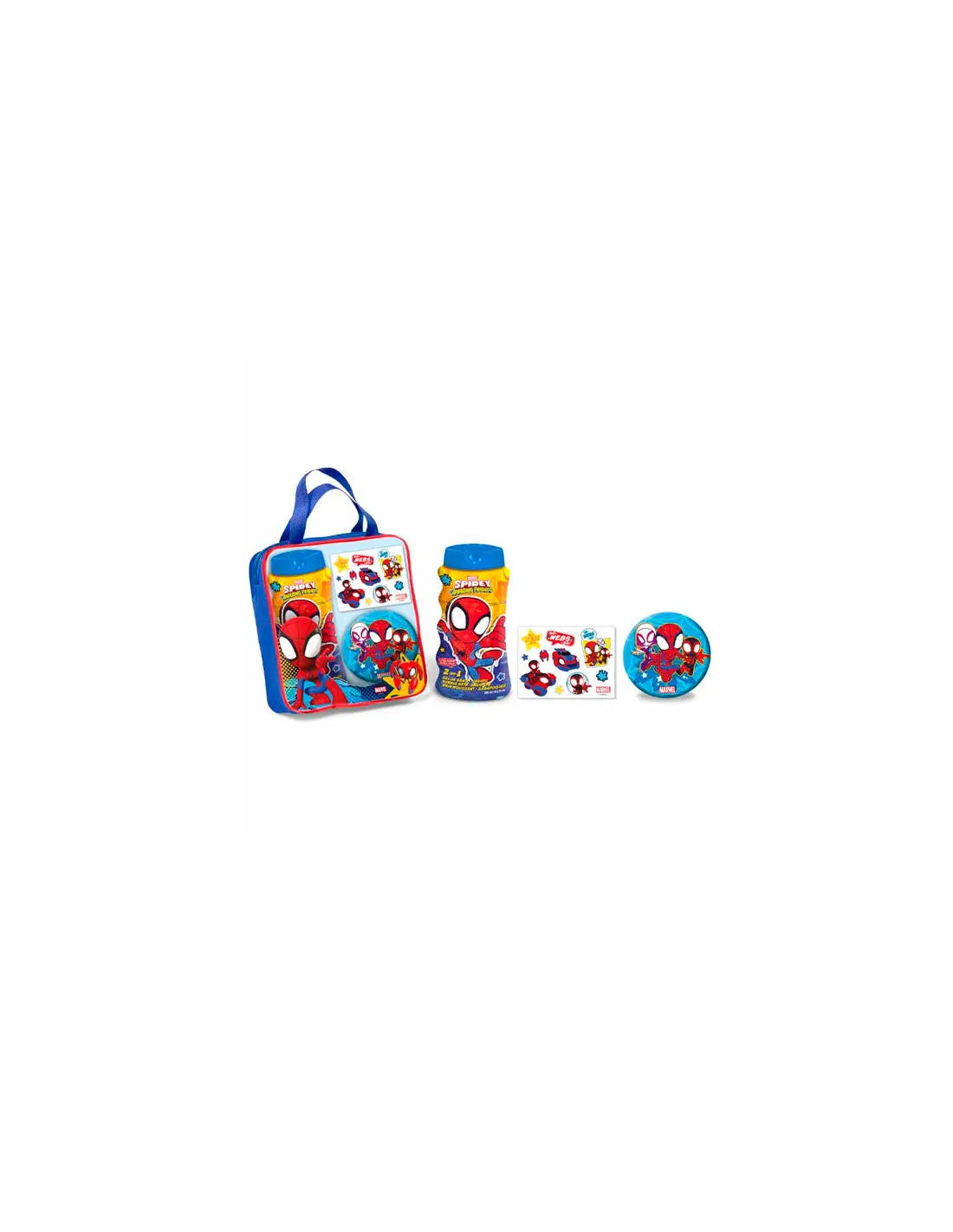 MARVEL MARVEL Cartoon Lorenay Spiderman Badegel mit Tattoos 300 ml Tasche Kosmetik