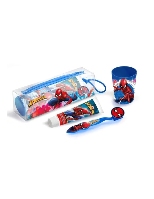 CARTOON CARTOON Spiderman Kosmetikset Zahnpasta Zahnbürste Becher Reiseetui