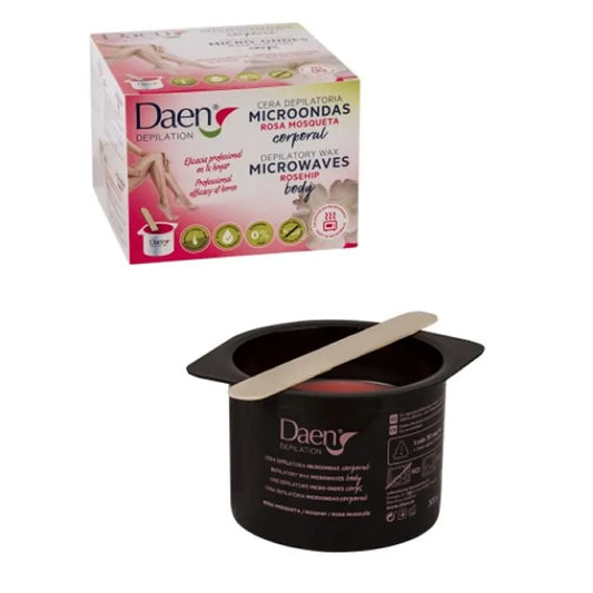 DAEN DEPILATION Rosehip Enthaarungswachs für Mikrowelle 300 g Kosmetik