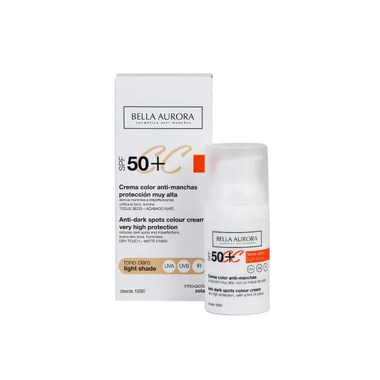 Bella Aurora Cc Anti-Spot Cream Spf50 Light Tone 30 ml