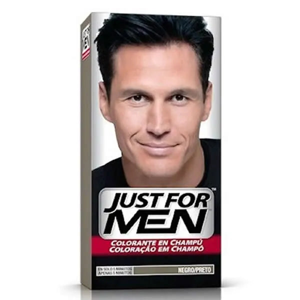 JUST FOR MEN Just für Herren Coloring Shampoo Real Black 66 ml