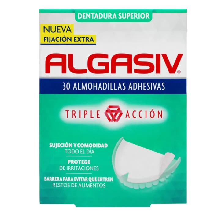 ALGASIV ALGASIV Denture Fixative Seals 30 Oberkiefer Haftstreifen für Zahnprothesen Kosmetik