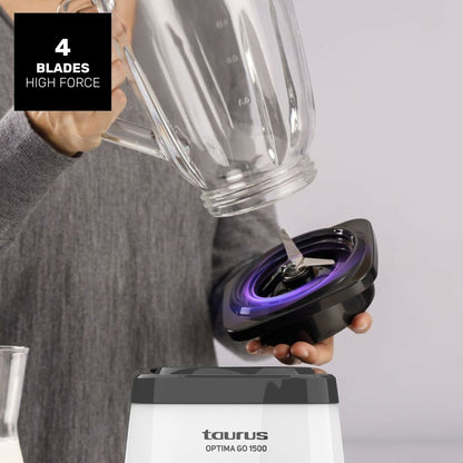 Taurus Standmixer Taurus Optima Go 1500 Grau 1,5 L