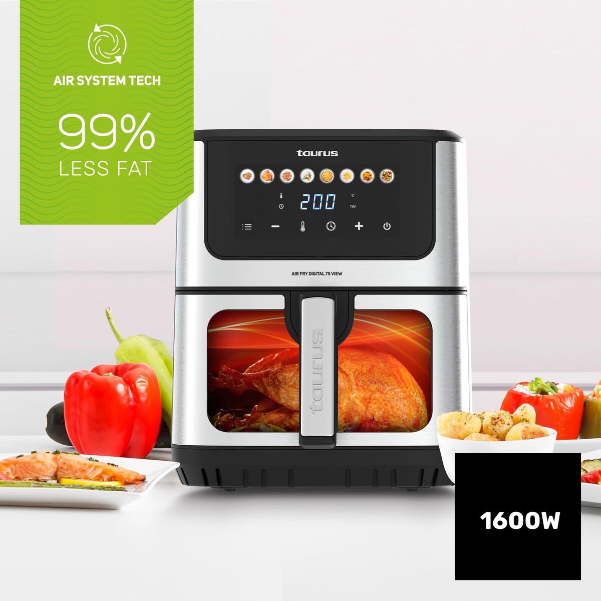 Taurus Heißluftfritteuse Taurus 973999000 Schwarz