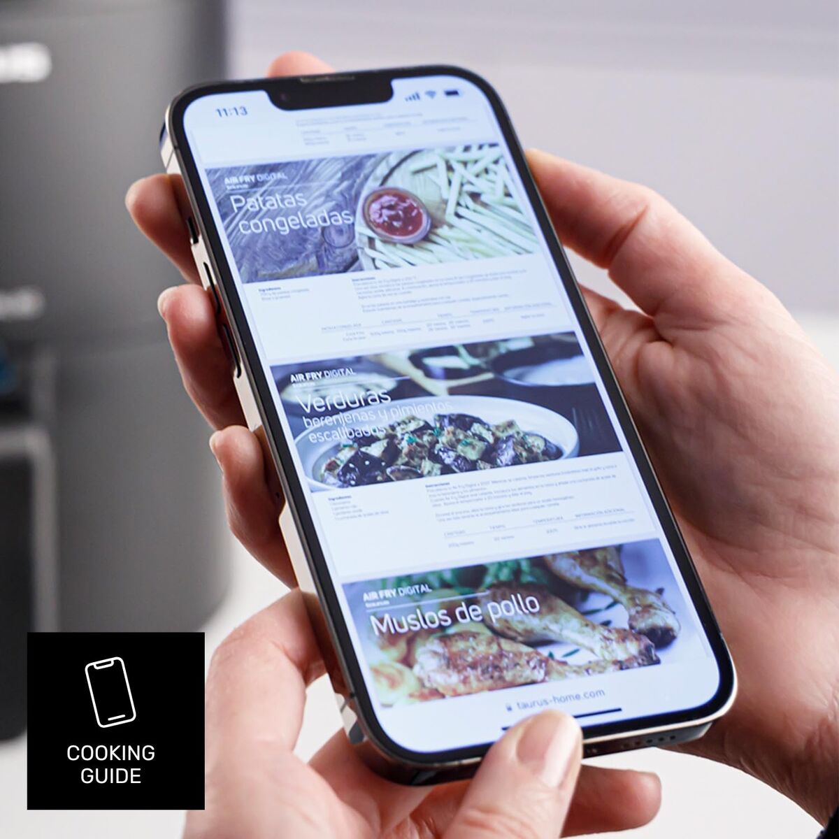 Taurus Heißluftfritteuse Taurus 973999000 Schwarz