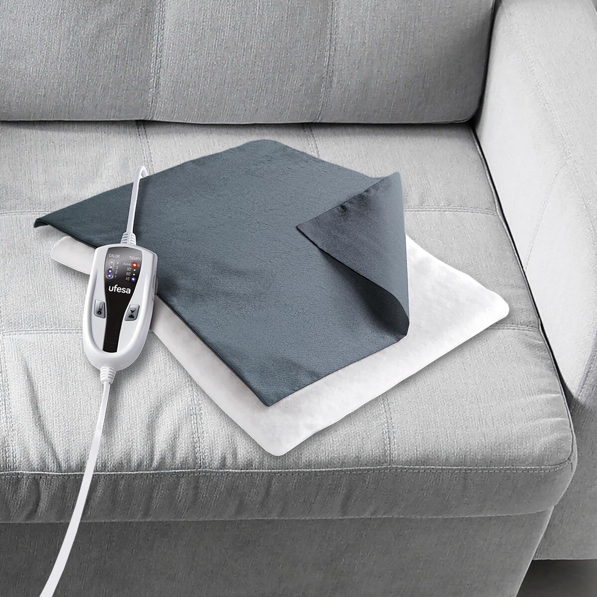 Ufesa Elektrische Kissen Für Rücken Und Nacken Ufesa 2Ph Grau 100 W