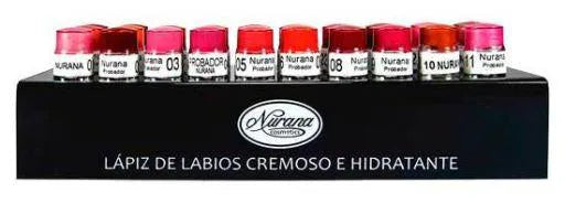 NURANA Lapiz Labios Clasico Lippenstift Stift Pack 72 Stück Kosmetik