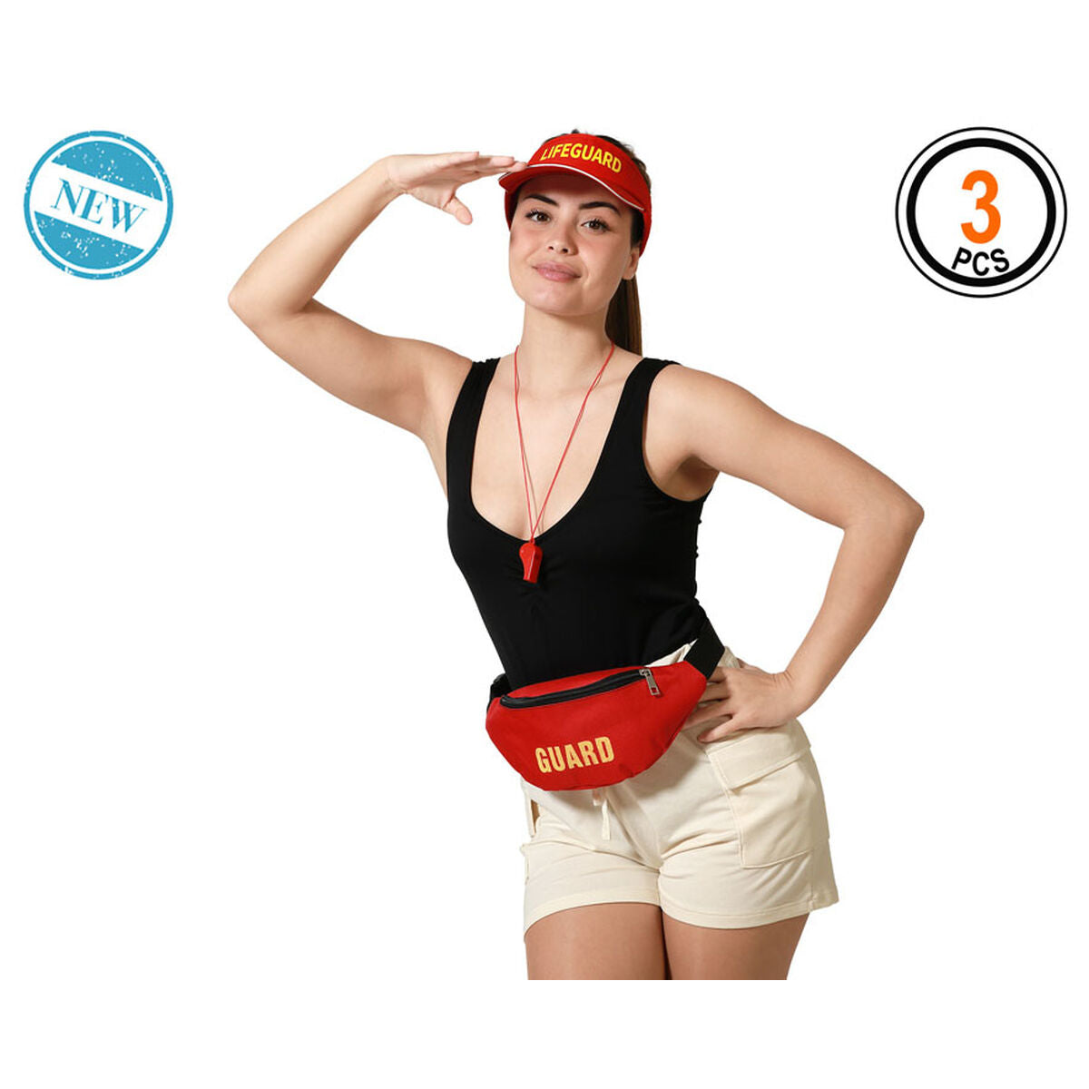 Bigbuy Carnival Verkleidung Für Erwachsene Rettungsschwimmer Strand