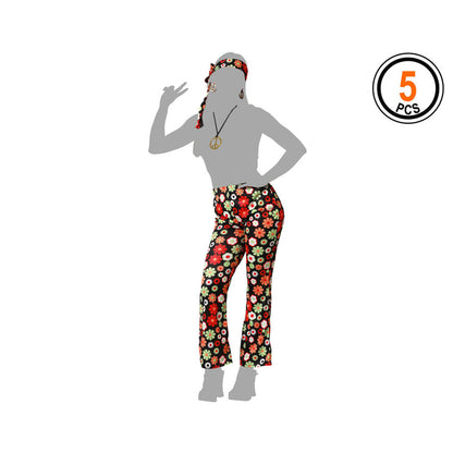 Bigbuy Carnival Verkleidung Für Erwachsene Hippie (4 Stück)