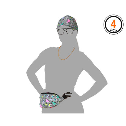 Bigbuy Carnival Verkleidung Für Erwachsene 80Er Jahre (4 Stück)