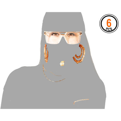 Bigbuy Carnival Verkleidung Für Erwachsene Rap Und Hip Hop (5 Stück)