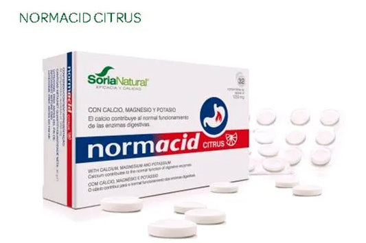 SORIA SORIA Normacid Citrus 32 Tabletten 1250 mg Nahrungsergänzungsmittel Kosmetik