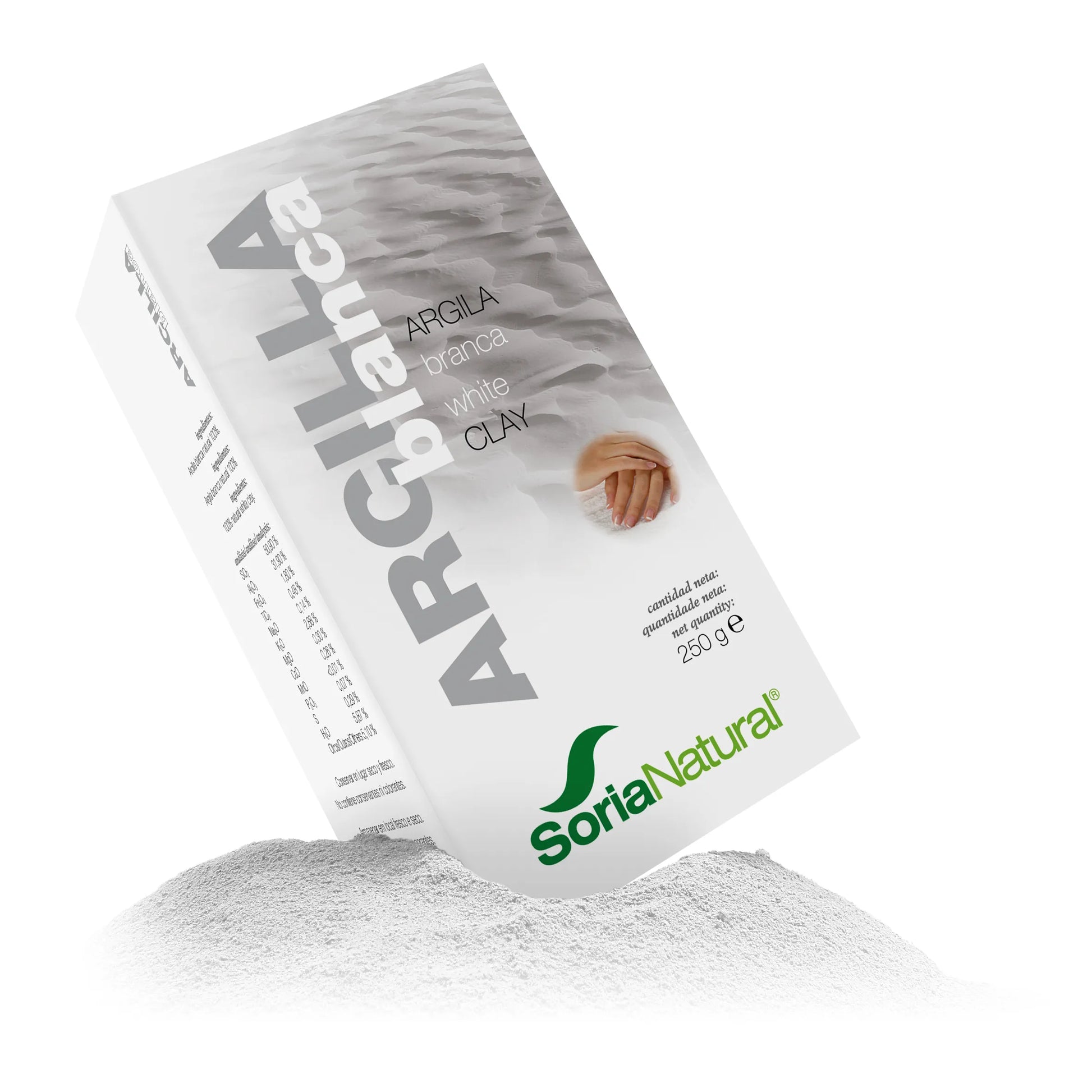 SORIA SORIA Arcilla Blanca 250 g weiße Tonerde Kosmetikmaske natürliche Pflege