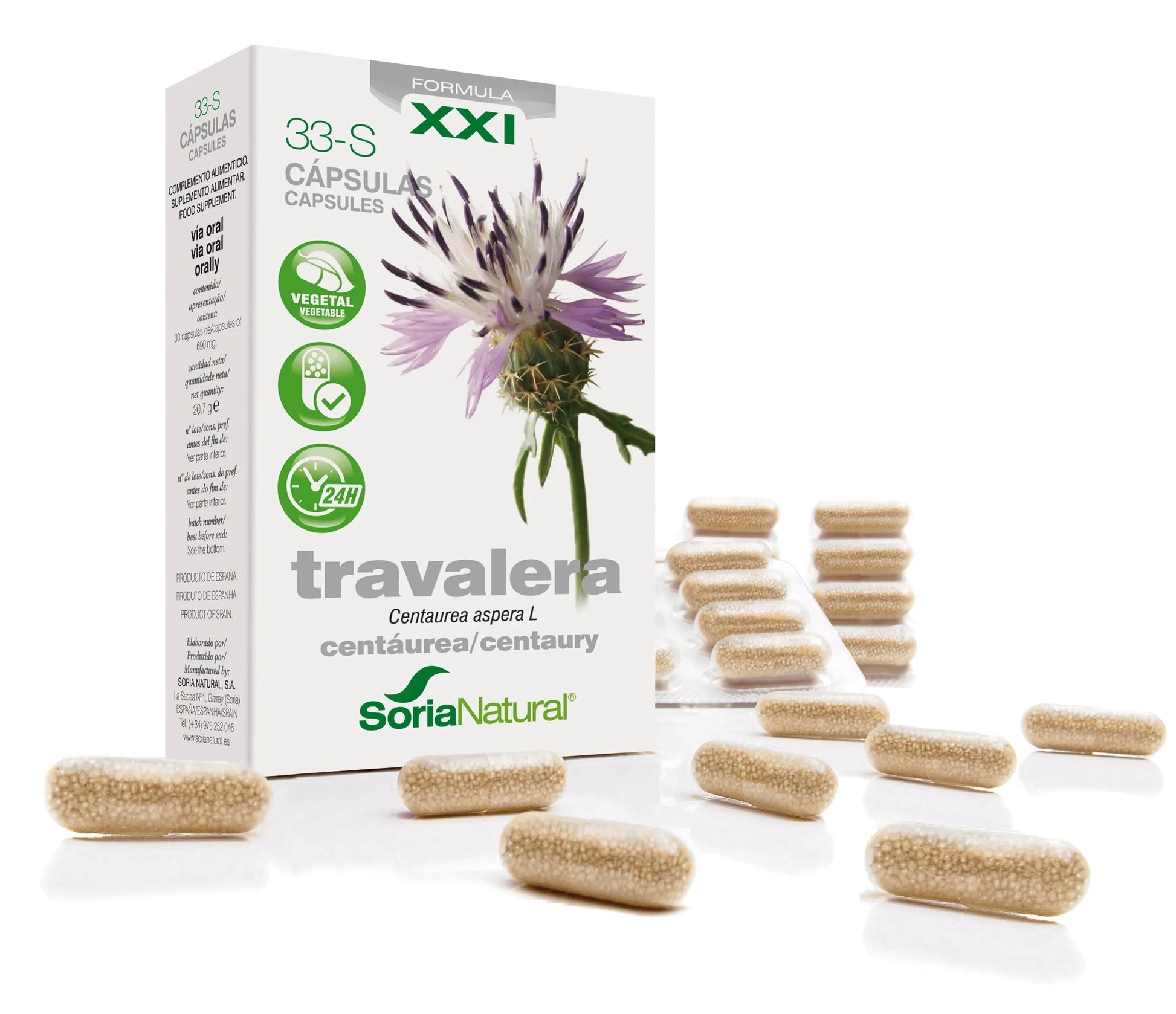 SORIA SORIA Travalera 33-S 200 mg Kapseln 30 Stück Kosmetik