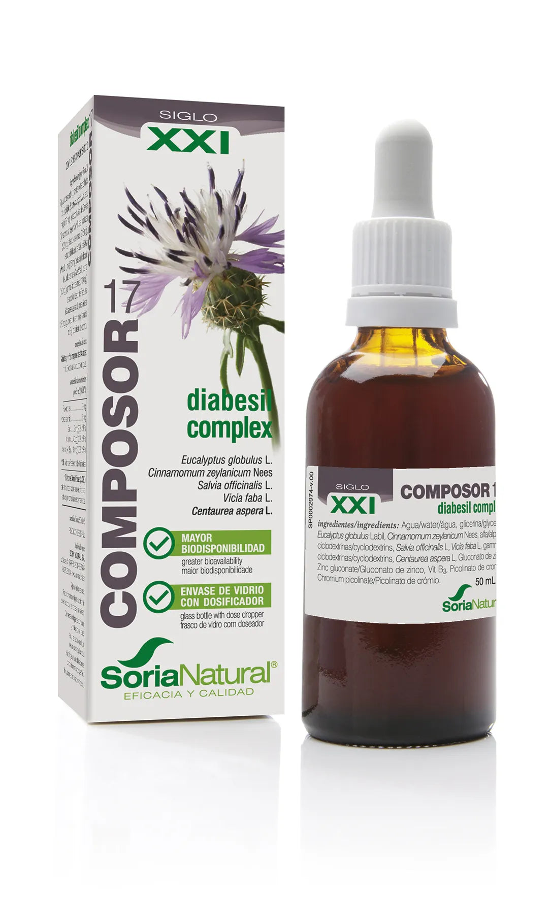 SORIA SORIA Composor 17 Diabesil Complex Siglo XXI 50 ml Kosmetikprodukt