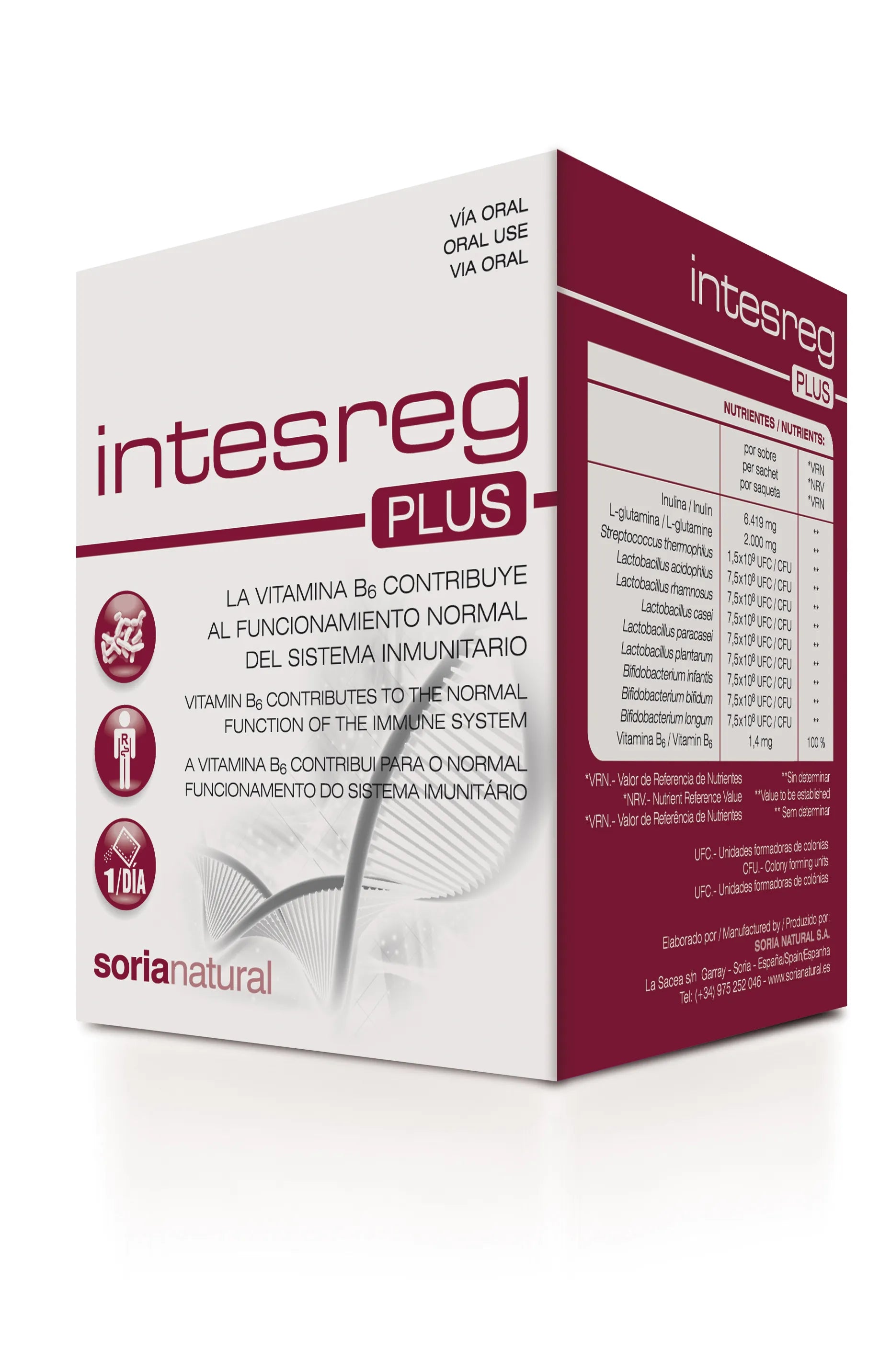 SORIA SORIA Intesreg Plus 14 Beutel je 10 g Kosmetikprodukt