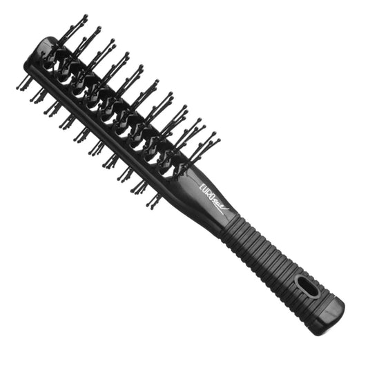 EUROSTIL EUROSTIL Esqueleto Doppelmantel Haarbürste mit Gummigriff Schwarz 1 Stück Kosmetik