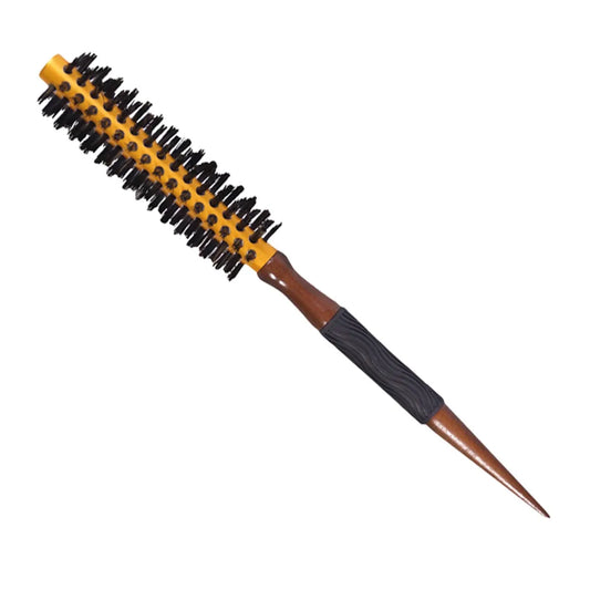 EUROSTIL Rundbürste Aluminium Wildschweinborsten 10 mm Durchmesser 1 Stück Kosmetik