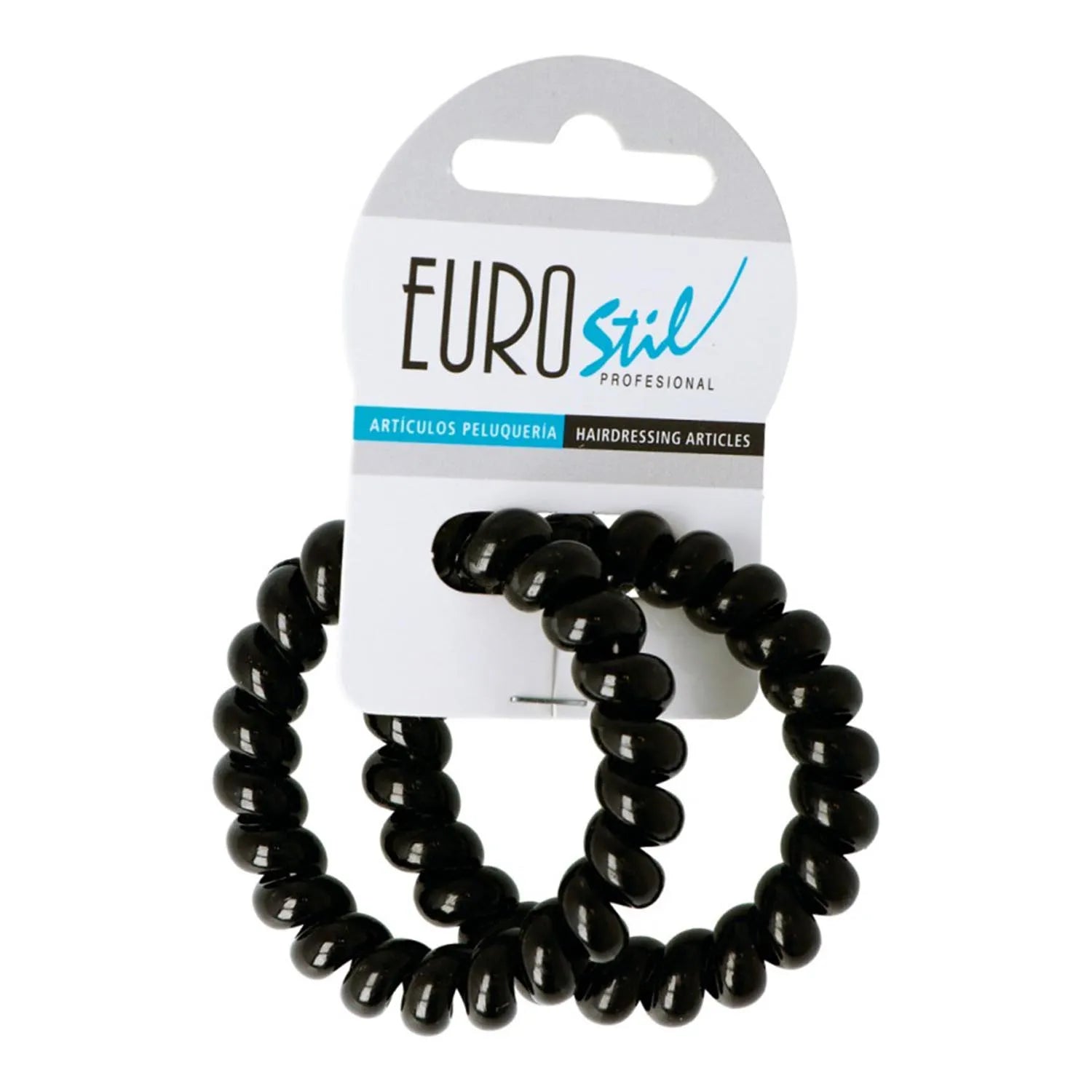 EUROSTIL EUROSTIL Haargummi Spirale Schwarz groß 55 cm 1 Stück Kosmetik