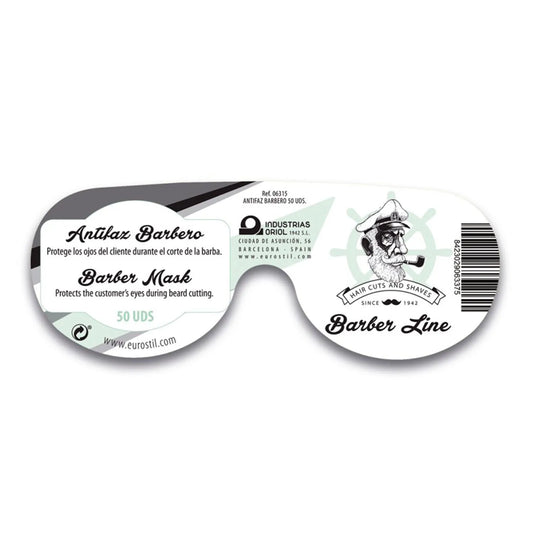 EUROSTIL Eurostil Barber Line Antifaz Barbero Negro Negro Pack 50Un Kosmetik