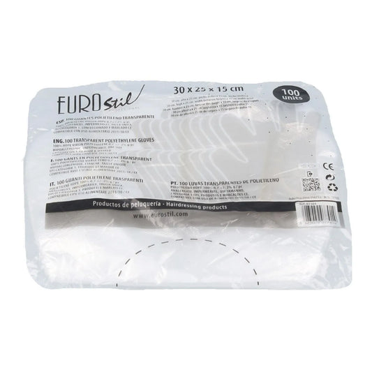 EUROSTIL EUROSTIL Einweg-Handschuhe transparent 100 Stück Beutel Kosmetik