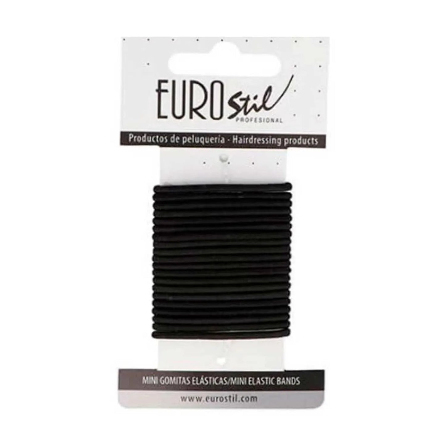 EUROSTIL EUROSTIL Mini-Pack schwarze Haargummis im Karton 1 Stück Kosmetik