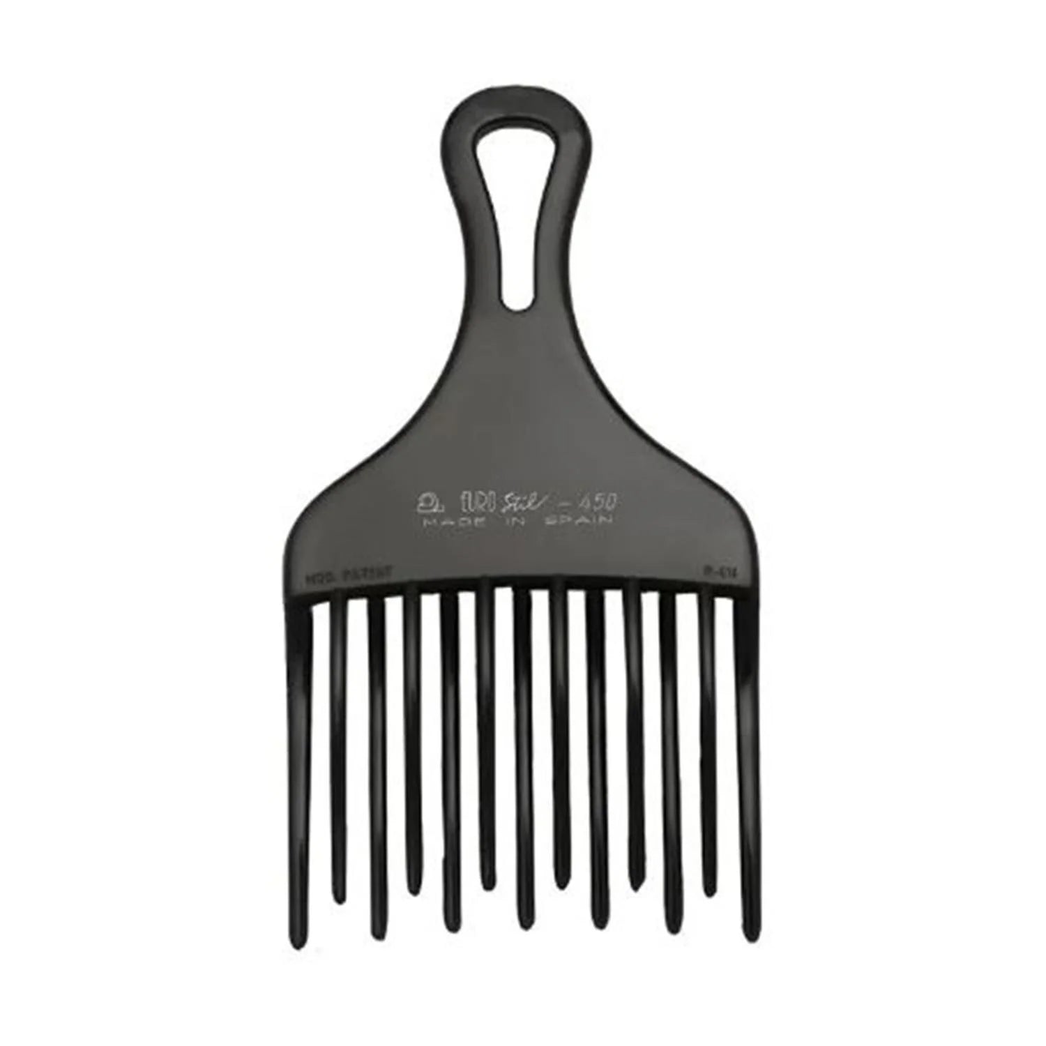 EUROSTIL EUROSTIL großer schwarzer Doppelfingerkamm Peine Ahuecador Doble Pua 1 Stück Kosmetik