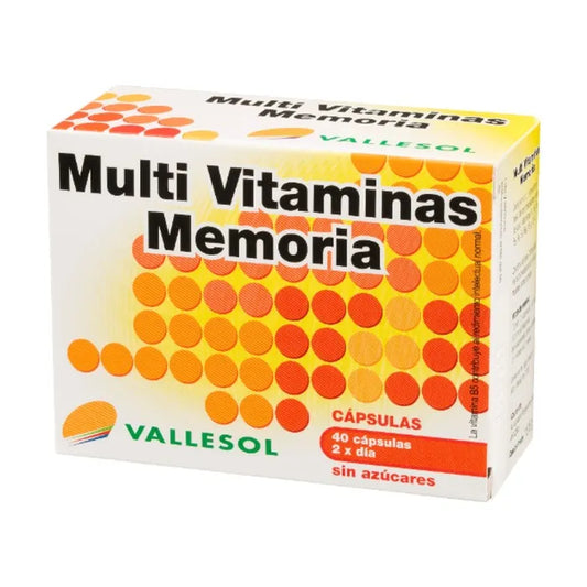 VALLESOL Multivitamine Gedächtnis 40 Kapseln Nahrungsergänzung Kosmetik