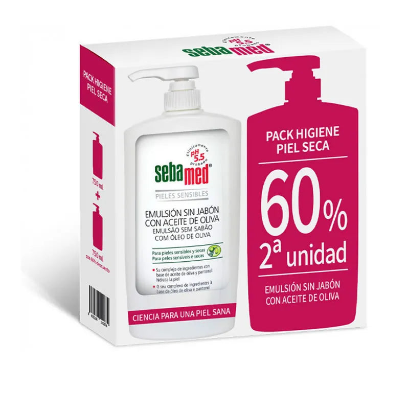 Sebamed Seifenfreie Emulsion Mit Olivenöl 750ml Duett
