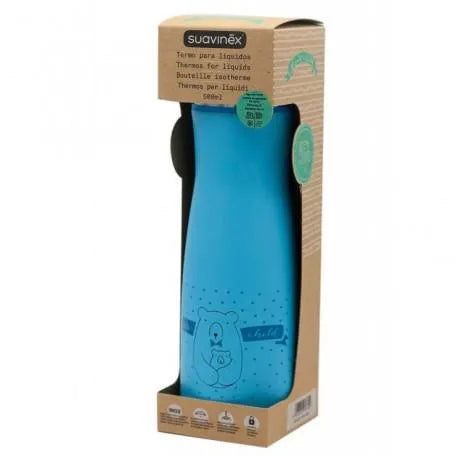 SUAVINEX Termo Infantil Para Líquidos Blau 500 ml Kinderflasche Thermosflasche Kosmetik