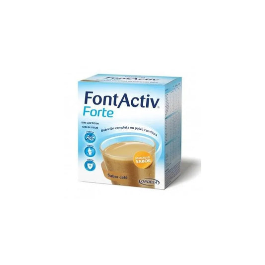 ORDESA Fontactiv Forte Kaffee 14 Umschläge Nahrungsergänzungsmittel Kosmetik