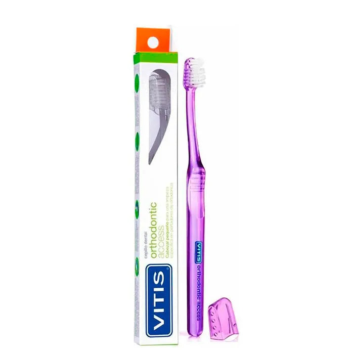 VITIS VITIS Zahnbürste Orthodontic Access speziell für Zahnspangen und enge Stellen Kosmetik