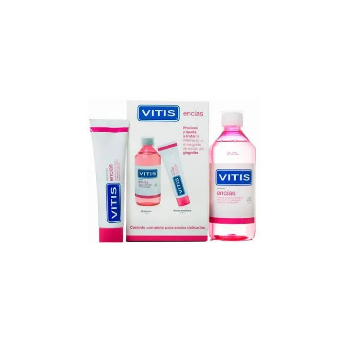 VITIS VITIS Pack Gums Zahnpasta 100 ml und Mundspülung 500 ml Set Kosmetik